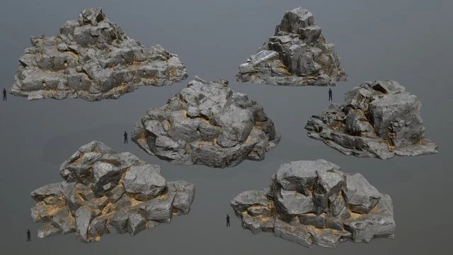 rocks 3D Model .c4d .max .obj .3ds .fbx .stl .blend