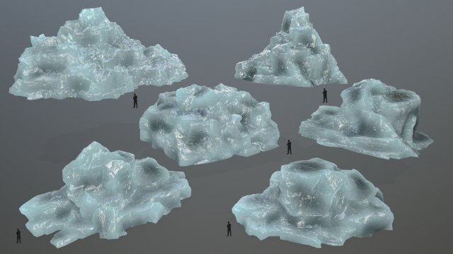 iceberg 3D 模型 .c4d .max .obj .3ds .fbx .stl .blend 