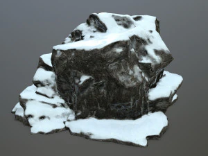 snow rocks 3D Model