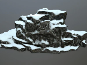 snow rocks 3D Model
