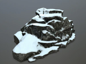 snow rocks 3D Model