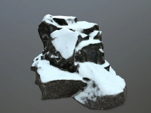 snow rocks 3D Model