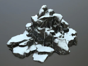 snow rocks 3D Model