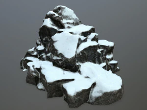 snow rocks 3D Model