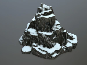 snow rocks 3D Model