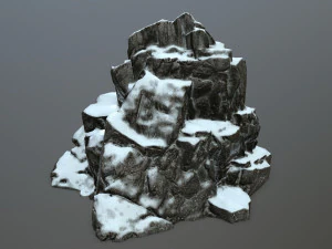 snow rocks 3D Model