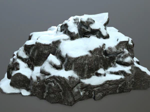 snow rocks 3D Model