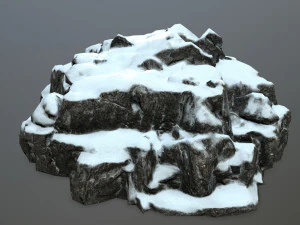 snow rocks 3D Model