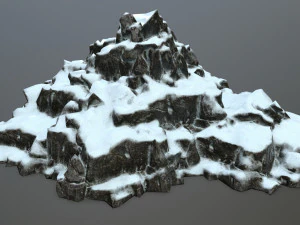 snow rocks 3D Model