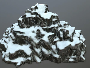 snow rocks 3D Model