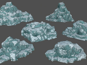 ice rocks Modelo 3D