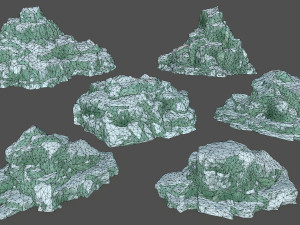 ice rocks Model 3D