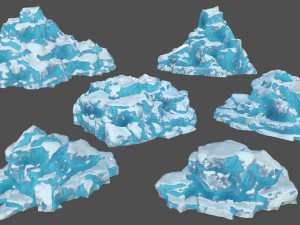 ice rocks 3D Model