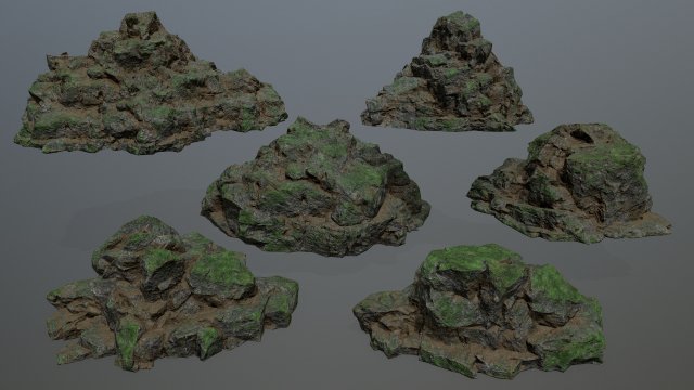 rocks 3Dモデル .c4d .max .obj .3ds .fbx .stl .blend