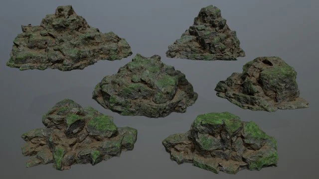 rocks 3D Model .c4d .max .obj .3ds .fbx .stl .blend 