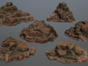 rocks 3D मॉडल