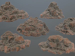rocce Modello 3D