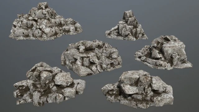 rocks 3D Model .c4d .max .obj .3ds .fbx .stl .blend
