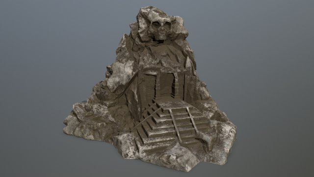skull gate 3D Model .c4d .max .obj .3ds .fbx .stl .blend 