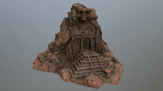 skull gate 3D Model .c4d .max .obj .3ds .fbx .stl .blend 