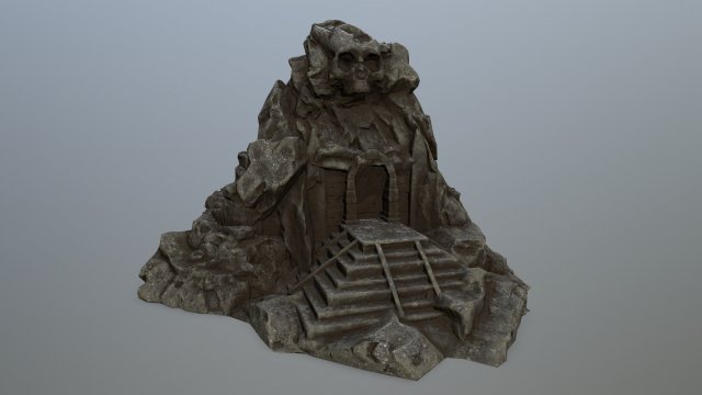 skull gate 3D Model .c4d .max .obj .3ds .fbx .stl .blend 