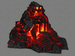 puerta del cr&aacute;neo de lava Modelo 3D