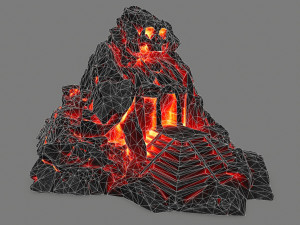 lava skull gate 3D Model