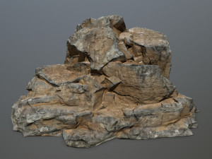 desert rock set 3D मॉडल