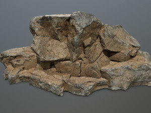 desert rock set 3D मॉडल