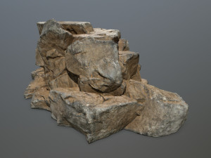desert rock set 3D मॉडल