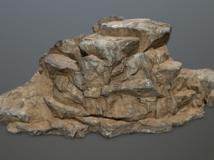 desert rock set 3D मॉडल
