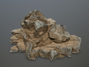 desert rock set 3D मॉडल