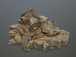 desert rock set 3D Model