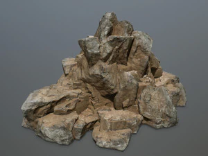 desert rock set 3D Model