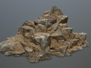 desert rock set 3D मॉडल