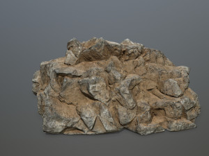 desert rock set 3D मॉडल