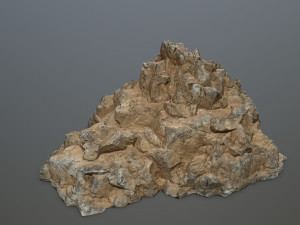desert rock set 3D मॉडल