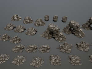rock set Modelo 3D