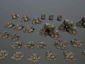 rock set 3D Model