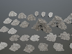 rock set Modelo 3D