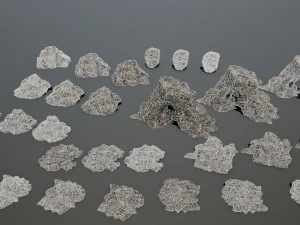 rock set 3D Model