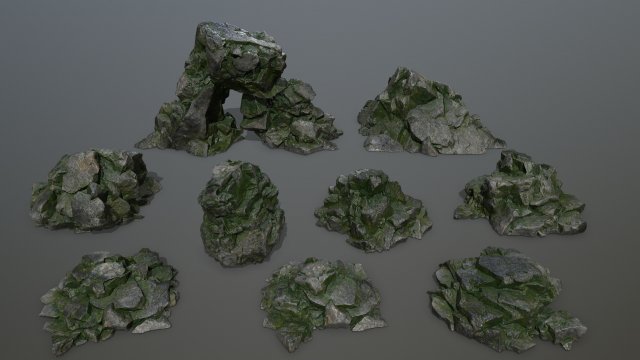 rocks 3D मॉडल .c4d .max .obj .3ds .fbx .stl .blend 