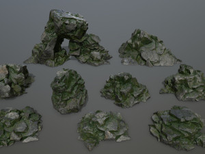 rocks 3D मॉडल