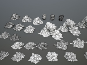 rocks 3D मॉडल
