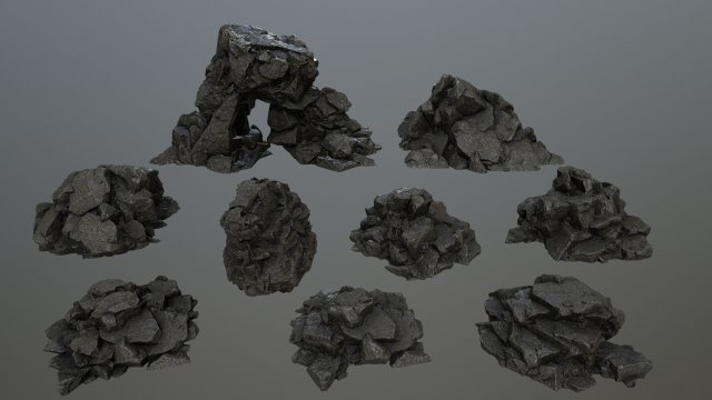 rocks Modèle 3D .c4d .max .obj .3ds .fbx .stl .blend 