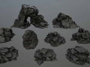 rocce Modello 3D