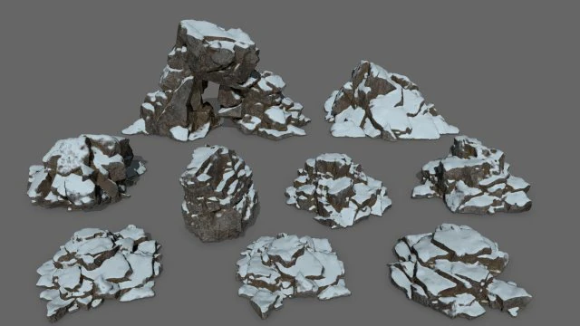 rocks 3D Model .c4d .max .obj .3ds .fbx .stl .blend 