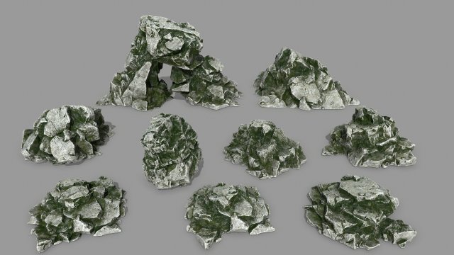 rocks 3D Model .c4d .max .obj .3ds .fbx .stl .blend