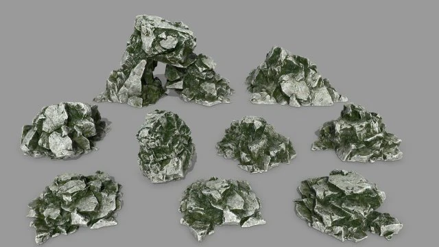 rocks 3D Model .c4d .max .obj .3ds .fbx .stl .blend 