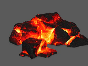 용암 바위 3D 모델